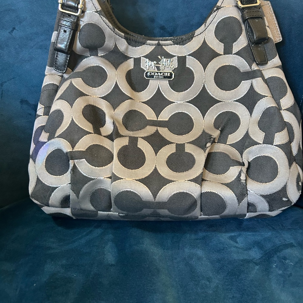 Coach Black and Gray Women's Bag
